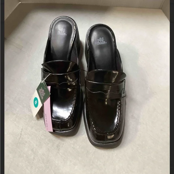 Wild Fable Women's Black Mule Heels - Picture 2 of 2